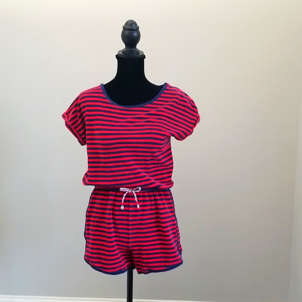 Kids navy and red jumpsuit